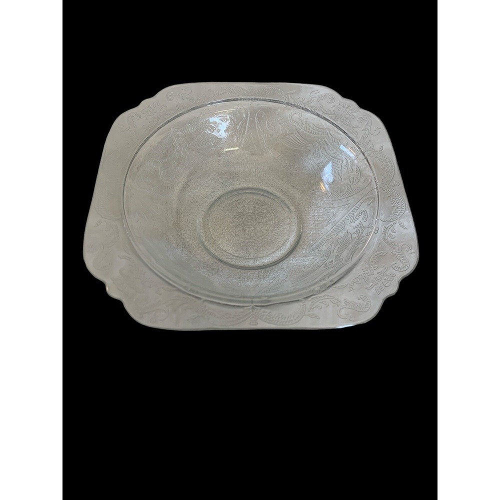 Indiana Glass Recollection Madrid‎ pattern clear Butter Dish